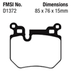 Picture of Bluestuff NDX Formula Racing Rear Brake Pads