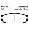 Picture of Bluestuff NDX Formula Racing Rear Brake Pads