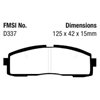 Picture of Greenstuff 2000 Series Sport Rear Brake Pads