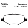 Picture of Redstuff Ceramic Low Dust Rear Brake Pads