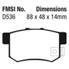 Picture of Redstuff Ceramic Low Dust Rear Brake Pads
