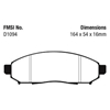 Picture of Ultimax OEM Replacement Front Brake Pads