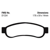 Picture of Ultimax OEM Replacement Rear Brake Pads