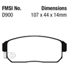 Picture of Bluestuff NDX Formula Racing Rear Brake Pads