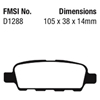 Picture of Bluestuff NDX Formula Racing Rear Brake Pads