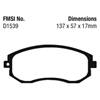 Picture of Redstuff Ceramic Low Dust Front Brake Pads