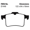 Picture of Redstuff Ceramic Low Dust Rear Brake Pads
