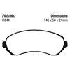Picture of Ultimax OEM Replacement Front Brake Pads