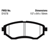 Picture of Bluestuff NDX Formula Racing Front Brake Pads