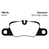 Picture of Bluestuff NDX Formula Racing Rear Brake Pads