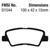 Picture of Greenstuff 2000 Series Sport Rear Brake Pads