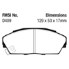 Picture of Greenstuff 2000 Series Sport Front Brake Pads
