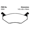 Picture of Redstuff Ceramic Low Dust Front Brake Pads