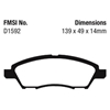 Picture of Ultimax OEM Replacement Front Brake Pads