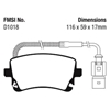 Picture of Bluestuff NDX Formula Racing Rear Brake Pads