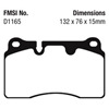 Picture of Bluestuff NDX Formula Racing Rear Brake Pads