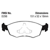 Picture of Redstuff Ceramic Low Dust Front Brake Pads