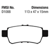 Picture of Ultimax OEM Replacement Rear Brake Pads