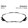 Picture of Ultimax OEM Replacement Front Brake Pads