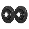 Picture of USR BlackDash Series Sport Slotted Solid 1-Piece Rear Brake Rotors