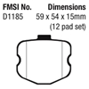 Picture of Redstuff Ceramic Low Dust Rear Brake Pads