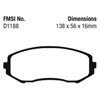 Picture of Ultimax OEM Replacement Front Brake Pads