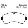Picture of Ultimax OEM Replacement Front Brake Pads