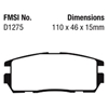 Picture of Ultimax OEM Replacement Rear Brake Pads