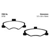 Picture of Bluestuff NDX Formula Racing Rear Brake Pads