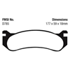 Picture of Extra Duty Front Brake Pads