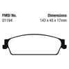 Picture of Extra Duty Rear Brake Pads