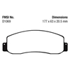 Picture of Extra Duty Front Brake Pads
