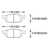 Picture of Motorsports Performance HP Plus Compound Front Brake Pads