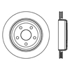 Picture of Sport Slotted 1-Piece Rear Driver Side Brake Rotor
