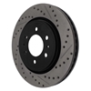 Picture of Sport Drilled and Slotted 1-Piece Front Passenger Side Brake Rotor