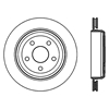 Picture of Sport Slotted 1-Piece Rear Passenger Side Brake Rotor