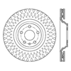 Picture of Sport Slotted 1-Piece Front Driver Side Brake Rotor