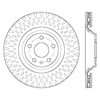 Picture of Sport Slotted 1-Piece Front Passenger Side Brake Rotor