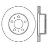 Picture of Sport Slotted 1-Piece Front Passenger Side Brake Rotor