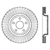 Picture of Sport Slotted 1-Piece Front Passenger Side Brake Rotor