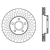 Picture of Sport Slotted 1-Piece Front Driver Side Brake Rotor