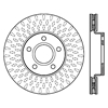 Picture of Sport Slotted 1-Piece Front Passenger Side Brake Rotor