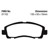 Picture of Extra Duty Front Brake Pads
