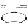Picture of Extra Duty Front Brake Pads