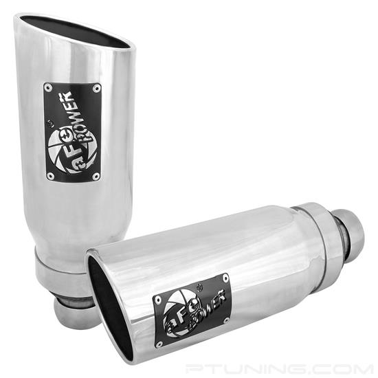 Picture of MACH Force-Xp 409 SS Exhaust Tip - 3"-4" In x 5" Out, Polished (Set of 2)