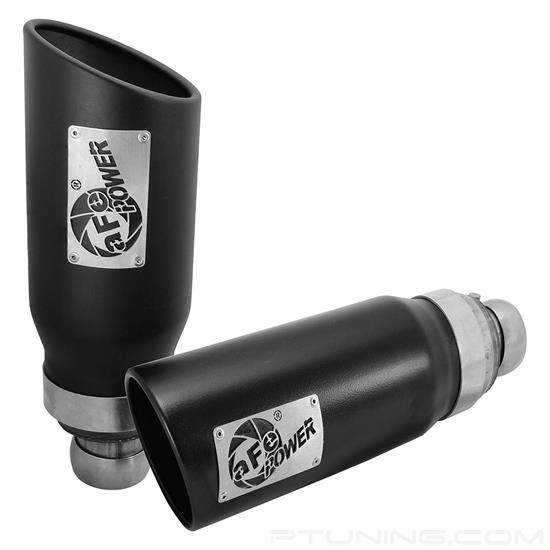 Picture of MACH Force-Xp 409 SS Exhaust Tip - 3"-4" In x 5" Out, Black (Set of 2)