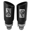 Picture of MACH Force-Xp 409 SS Exhaust Tip - 3"-4" In x 5" Out, Black (Set of 2)