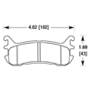 Picture of Motorsports Performance HT-14 Compound Rear Brake Pads