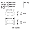 Picture of Motorsports Performance HT-14 Compound Front Brake Pads