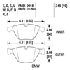 Picture of Motorsports Performance DTC-60 Compound Front Brake Pads